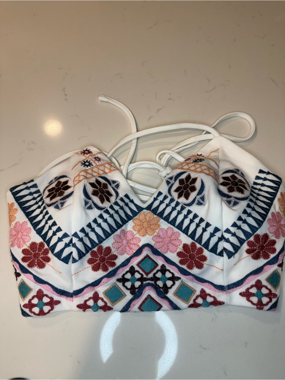 Lulus Embroidered Crop Top